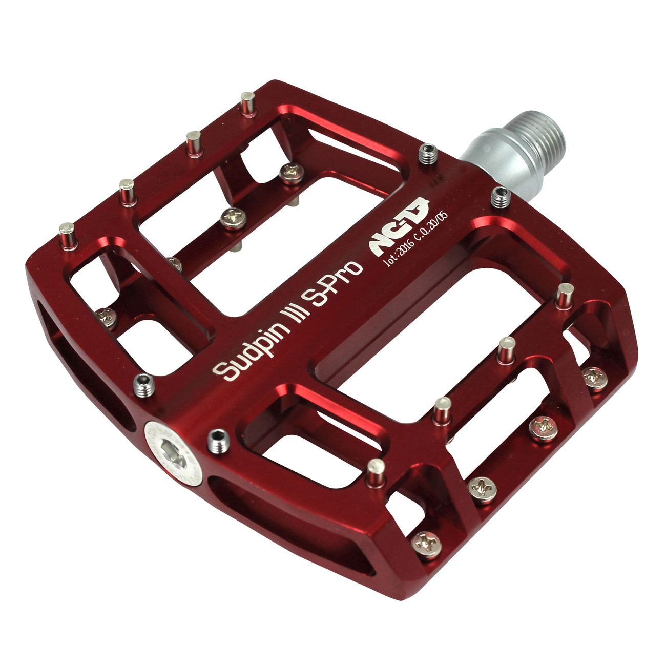 NC-17 Sudpin III S-Pro CNC<br/>Pedal, rot, Präzisionslager<br/>  